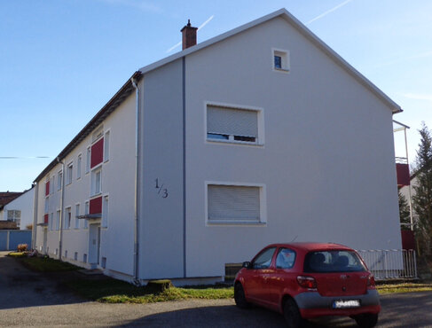 2-Zimmer Wohnung (Schlafzimmer, Wohnküche, Bad, Flur) 46,3 qm, Balkon